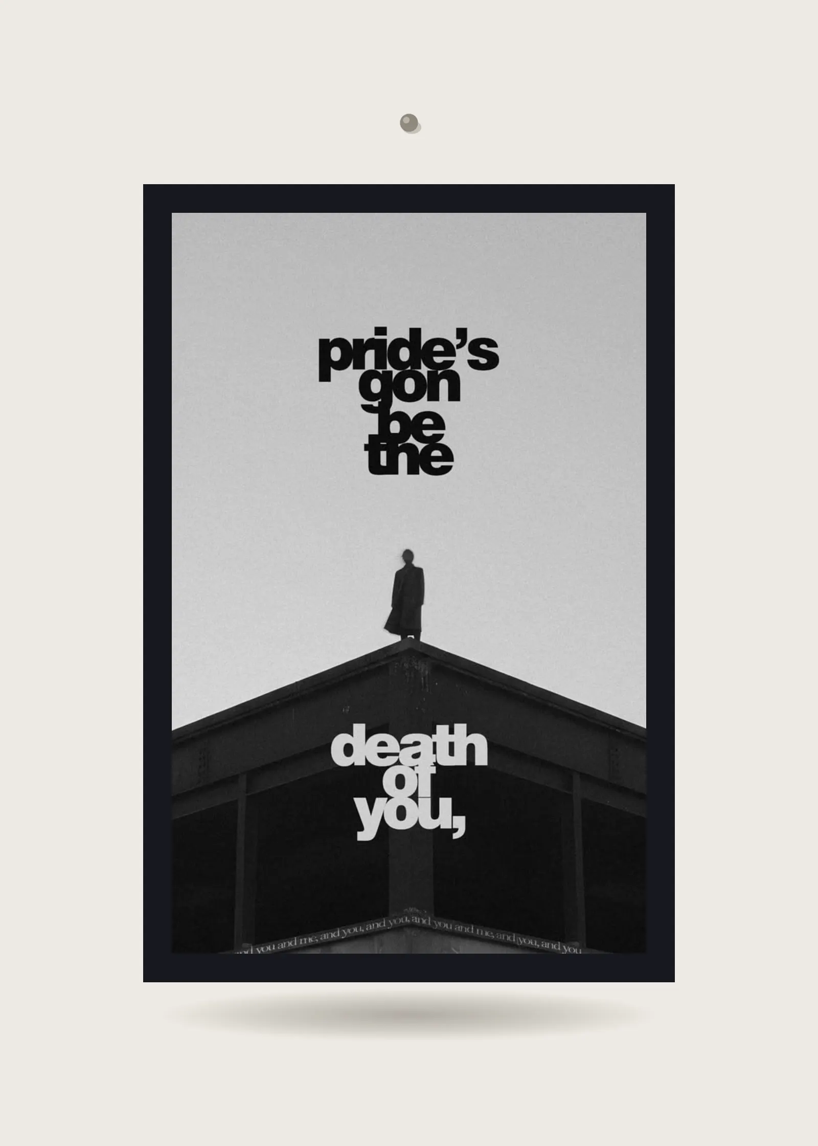 Kendrick Lamar – PRIDE. — Acrylic · Black